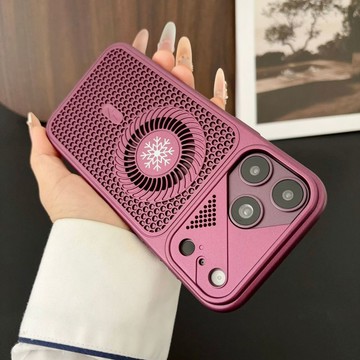 小旋风散热 轻薄亚克力 圆圈磁吸 防摔殼 用於iPhone18 i17 手機殼 i15 i14 i13 i12 i11