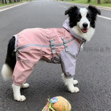 💕在臺出貨🔥中大型犬秋冬款加厚四腳帥氣狗狗衣服薩摩耶金毛柴犬運動加絨棉服