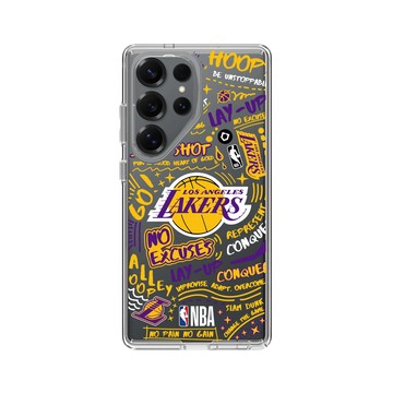 Galaxy S25 Ultra Clear 透明 - NBA - 塗鴉系列-洛杉磯湖人 L.A. Lakers - Graffiti