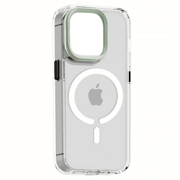 Q哥 鯊盾 軍規磁吸手機殼  iPhone 15 Plus 6.7吋  SGS認證軍規級防摔  頂級防摔減震技術  抗黃化設計  鼠尾草綠