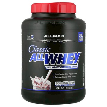 ALLMAX, CLASSIC ALLWHEY®，全乳清蛋白來源，曲奇和奶油味，5 磅。（2.27 千克）