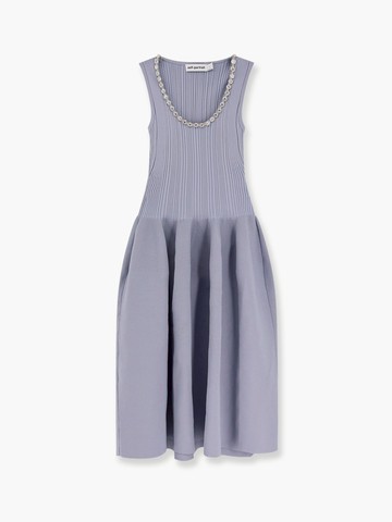 Diamante midi dress with ribbed knit - SELF PORTRAIT - gender_Woman