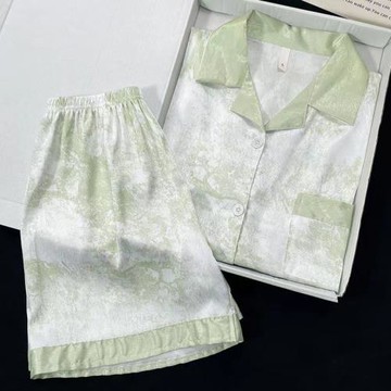 睡衣女夏款冰絲短袖性感女士薄款簡約休閑可愛高級感家居服兩件套