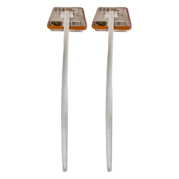 巧巧 長柄牆面清潔刷  白色 + 橘色  2支