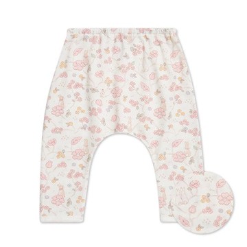 花徑小兔初生褲(美麗諾羊毛布)