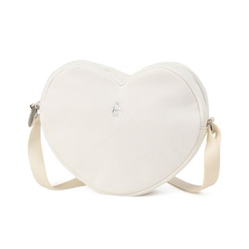 CHUMS Heart Shoulder Bag Sweat肩背包 乳白色