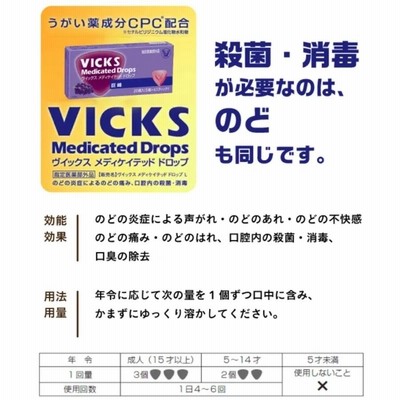 大正製薬「ヴイックス メディケイテッド ドロップ 巨峰（10粒入