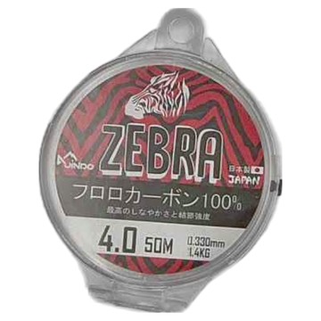 JiNDO Lure ZEBRA 斑馬 極柔軟 碳纖線 隱形線 前導線 母線 100% 碳纖維 日本製造  0.33m x 50m  透明色  1捲