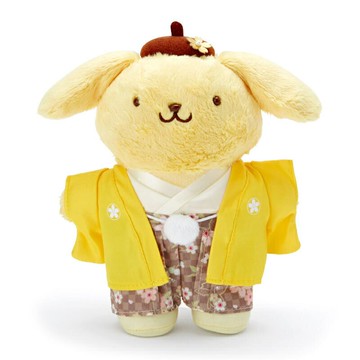 【震撼精品百貨】Pom Pom Purin 布丁狗 Sanrio 布丁狗絨毛娃娃-櫻花和服#93751 震撼日式精品百貨