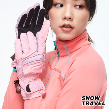 Snow Travel PRIMALOFT防水透氣保暖手套 AR-65【粉紅】 /城市綠洲 (保暖手套、Ski-Dri、雪之旅)
