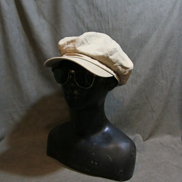 Back to Green::復古帽款 米色蓬鬆報童帽 ht-19//vintage hat
