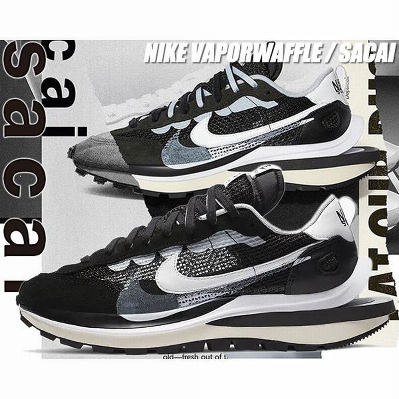 NIKE VAPORWAFFLE / SACAI black/summit white cv1363-001 ナイキ