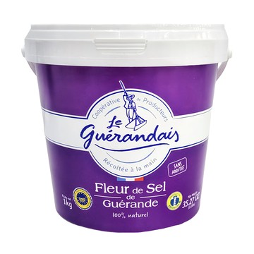 Le Paludier de Guerande 葛宏德 鹽之花 法國產  1kg  1桶