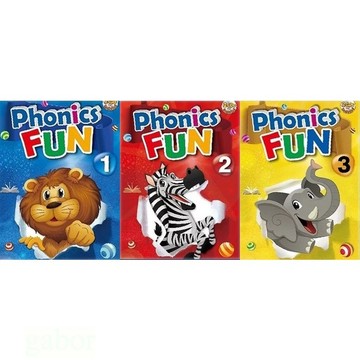 Phonics Fun 1~3冊 (共3書+6CD) 字母學習書加贈收納提袋一入 (送完恕不通知)