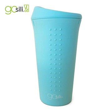 美國GoSili/Silikids ❚ 16oz ❚TOGO矽膠隨行杯--天空藍