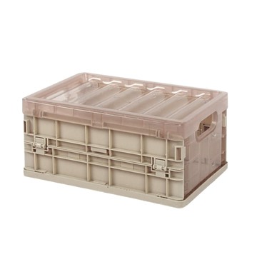 【dayneeds】折疊收納箱_中_單入_三色可選(折疊箱/收納箱)卡其色