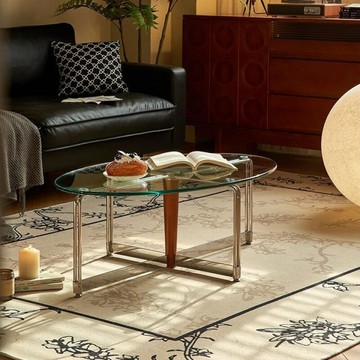 免運/公司貨 茶几 玻璃茶幾 北歐復古茶幾 橢圓形客廳2024款家用金屬鋼化玻璃極簡約現代小戶型 可開發票 全館五折 工廠現貨直銷 新品特價 z10253