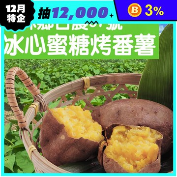 台農57號冰心蜜糖烤地瓜大包裝1kg 冰烤地瓜 冷凍地瓜 黃地瓜 熟地瓜 輕食