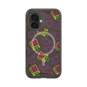 iPhone 16 AirX 本質黑 - 海綿寶寶 SpongeBob - 奇異筆觸Pattern