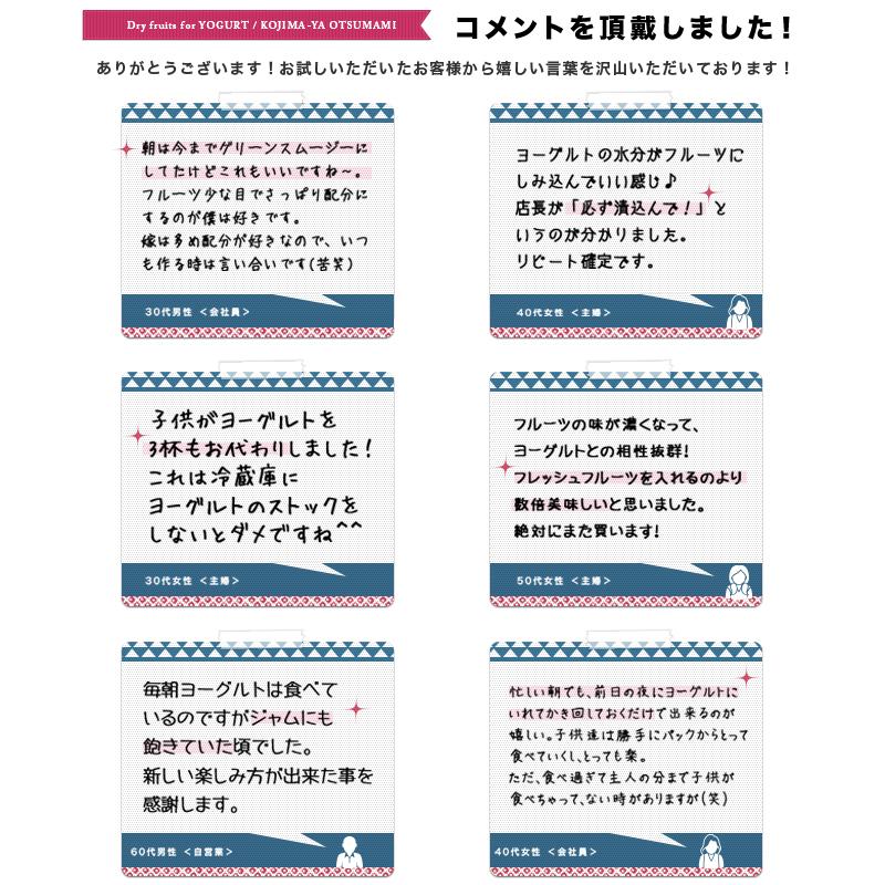 ドライフルーツ ミックス 5種類 ヨーグルト 専用 ミックスフルーツ 300g ヨーグルトに半日漬け込むだけ