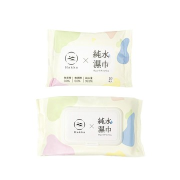 純水濕紙巾 10／80抽｜無酒精 親膚擦拭隨身包 捷羚商行