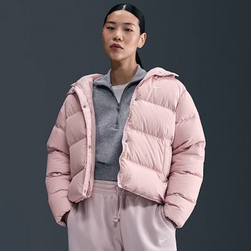 NIKE 外套 女 羽絨外套 保暖 防潑水 AS W NSW TF DWNFL METRO PFR 粉 IH0728-667(2S4592) (2S4592)