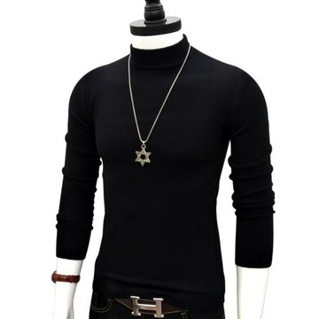 毛衣男士半高領秋冬厚款打底衫韓版潮流針織衫毛線衫大碼保暖2025