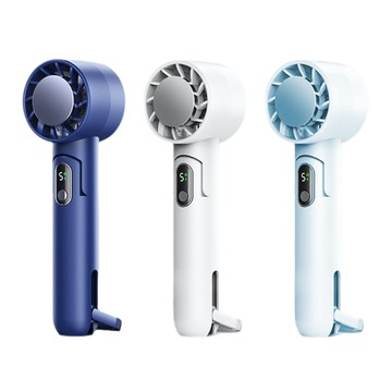 製冷風扇 Lew 可攜式折疊迷你手持風扇 TEC超導製冷掛脖風扇 智能數顯桌面桌立電風扇 戶外冰敷風扇 5檔 4000mMh
