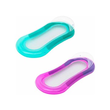 單雙人水上充氣網布浮床茄子透水漂浮浮排帶枕躺椅氣墊游泳圈加厚