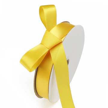 Gilgeuri 禮物包裝緞面緞帶 25mm 36M  黃色  1捲
