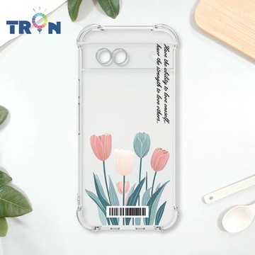 TRON GOOGLE Pixel 8A 小清新花朵透明殼 四角防摔載具殼 軟殼 手機殼
