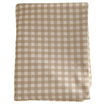 Hoom 禾慕生活 格子桌布 柔軟不易皺 可機洗不褪色  200 x 140cm  奶茶格  1個