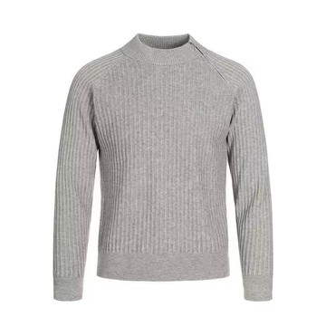 圓領緊身顯瘦針織衫男秋冬新款時尚潮流百搭打底衫男