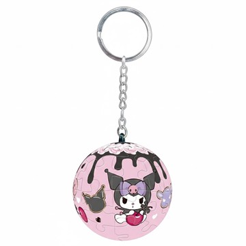 HUNDRED PICTURES 百耘圖 立體球型拼圖鑰匙圈  酷洛米 櫻桃奶油  24片  1組