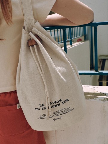 Antibes Drawstring Bag (Cotton)_Natural