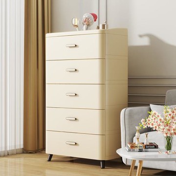 家用儲物柜臥室五斗柜客廳多層落地床頭置物收納柜抽屜式塑料收納