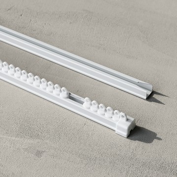 WINDOW DRESS 低噪音電鍍窗簾軌道  205~300cm  白色