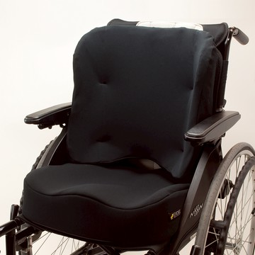 日本製【Exgel】輪椅高背墊【L1AS4047BLK0000】
