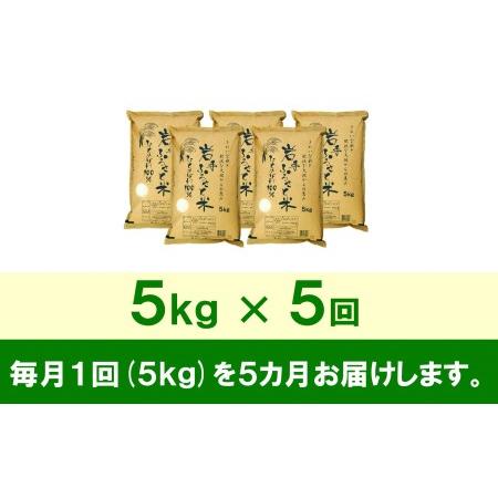 ふるさと納税 3人に1人がリピーター! ☆全5回定期便☆ 岩手ふるさと米 5kg×5ヶ月 令和5年産 新米 一等米ひとめぼれ 東北有数のお米の産地 .. 岩手県奥州市