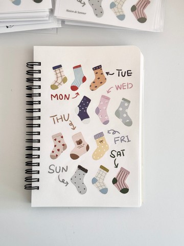 轉印貼紙 | 我最愛的襪子