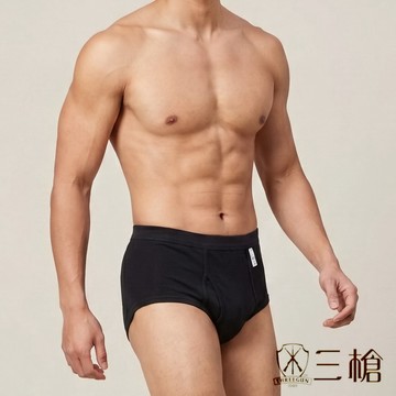 三槍牌 4件組時尚舒適型男彩色羅紋三角褲 隨機取色