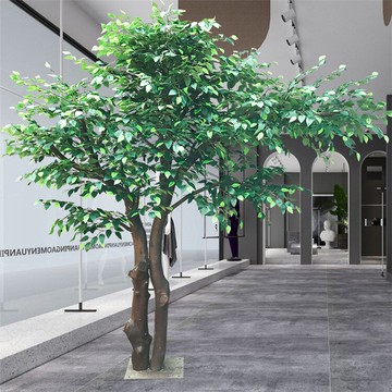 仿真榕樹 仿真大樹 假樹 大型綠色植物 新年許愿幸福樹發財樹定做