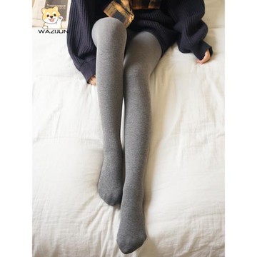 JA300D微壓瘦小腿連褲襪春季中厚款顯瘦美腿襪條紋棉襪打底襪子女