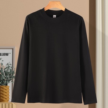 [米蘭精品] T恤長袖上衣-磨毛工藝保暖打底衣男裝5色74it61