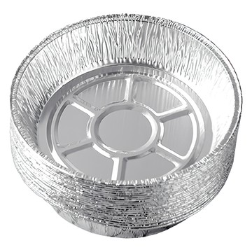 鋁箔烤盤 9寸圓形 拋棄式免洗烤肉盤 適用於烤箱氣炸鍋  1組