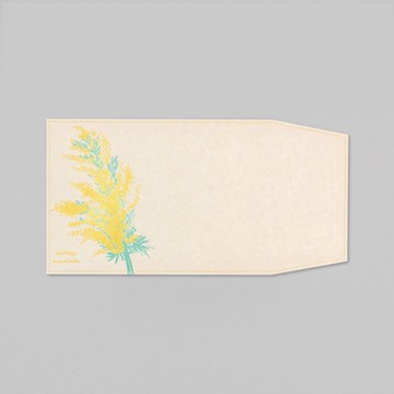 箔押植物書套 – 含羞草