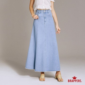 BRAPPERS 女款 Boy friend系列-全棉長裙-淺藍