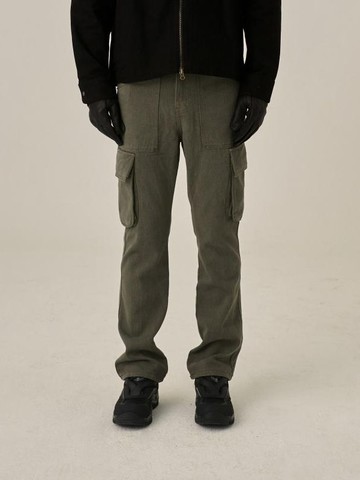 Flare Cargo Pants _ Khaki