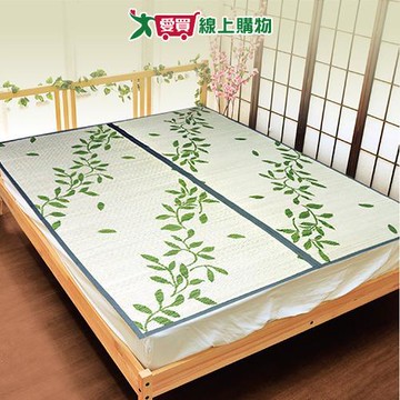 天然藺草涼蓆加厚加密-雙人(花色隨機出貨)【愛買】