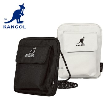 KANGOL 英國 袋鼠 抽繩側背小包 【65551781】 包包 斜背包 護照包
